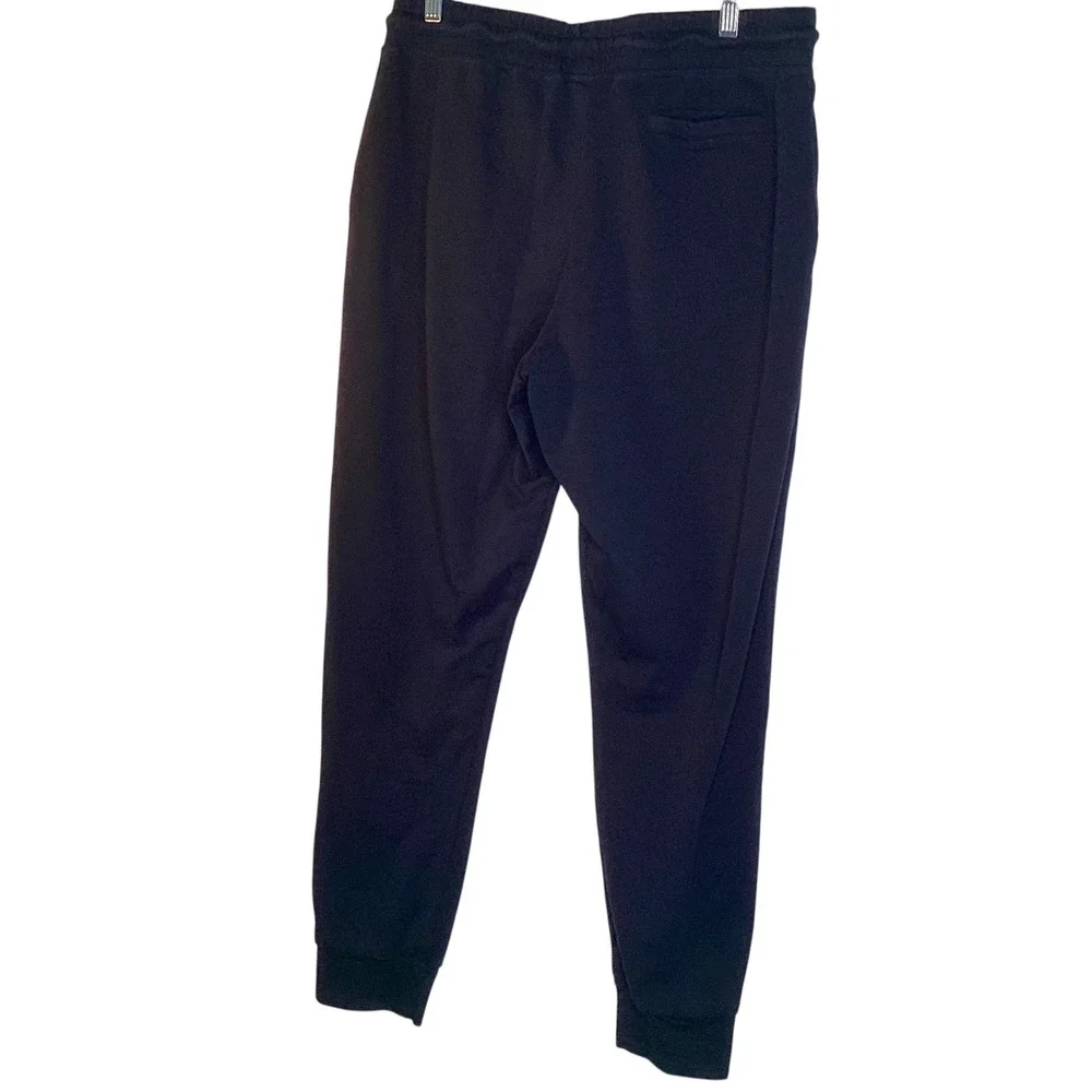 Slate & Stone Mens Navy Blue Cotton Jogger Sweatpants Sz L Luxury Loungewear EUC